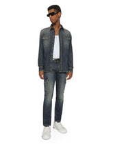 Blue wash skinny stretch cargo jeans - | Dolce & Gabbana
