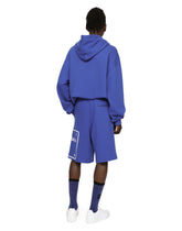 Jersey jogging shorts with printed tag - | Dolce & Gabbana