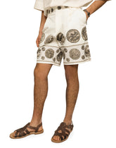 Coin print stretch drill Bermuda shorts - | Dolce & Gabbana