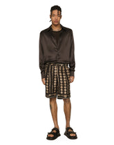 Coin print silk Bermuda shorts - | Dolce & Gabbana