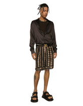 Coin print silk Bermuda shorts - | Dolce & Gabbana