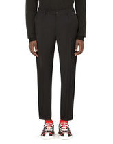 Stretch wool pants - | Dolce & Gabbana