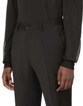 Stretch wool pants - | Dolce & Gabbana