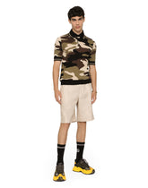 Bermuda cargo shorts in linen - | Dolce & Gabbana