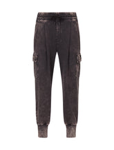 FADED COTTON JOGGING PANTS WITH PATCH - | Dolce & Gabbana