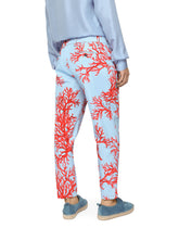 Coral-print stretch cotton pants - | Dolce & Gabbana
