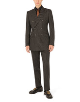 Pinstripe wool pants - | Dolce & Gabbana