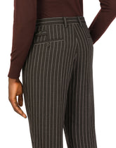 Pinstripe wool pants - | Dolce & Gabbana