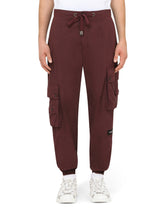 Garment-dyed cotton jogging pants - | Dolce & Gabbana