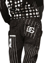 Printed technical jersey cargo pants - | Dolce & Gabbana