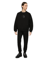 Jersey jogging pants with DG patch - | Dolce & Gabbana