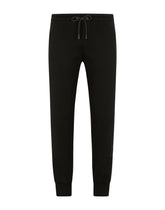 Jersey jogging pants with DG patch - | Dolce & Gabbana