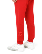 Jersey jogging pants with DG patch - | Dolce & Gabbana
