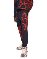Jersey jogging pants with coral print - | Dolce & Gabbana