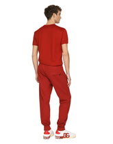 Jersey jogging pants with embroidery - | Dolce & Gabbana
