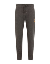 Jersey jogging pants with embroidery - | Dolce & Gabbana