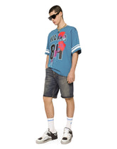 Stretch light blue wash denim shorts - | Dolce & Gabbana