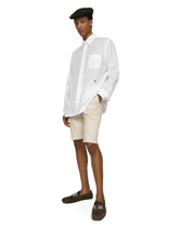 Stretch cotton shorts - | Dolce & Gabbana