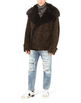 Loose light blue jeans with rips - | Dolce & Gabbana