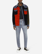 Blue wash high-waisted jeans - | Dolce & Gabbana