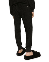 Jersey jacquard jogging pants with DG logo - | Dolce & Gabbana