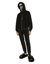 Jersey jacquard jogging pants with DG logo - | Dolce & Gabbana