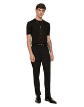 Pants with lace side bands - | Dolce & Gabbana