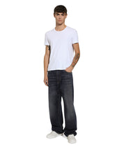 Oversize blue washed denim jeans - | Dolce & Gabbana