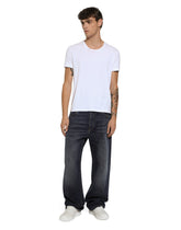 Oversize blue washed denim jeans - | Dolce & Gabbana