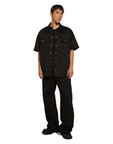 Cotton cargo pants with jacquard DG logo - | Dolce & Gabbana