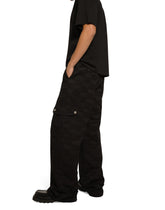 Cotton cargo pants with jacquard DG logo - | Dolce & Gabbana