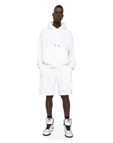Jersey jogging shorts with embossed DG logo - | Dolce & Gabbana