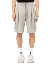 Cargo jogging shorts with DG logo - | Dolce & Gabbana