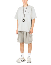 Cargo jogging shorts with DG logo - | Dolce & Gabbana