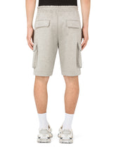 Cargo jogging shorts with DG logo - | Dolce & Gabbana