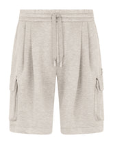 Cargo jogging shorts with DG logo - | Dolce & Gabbana