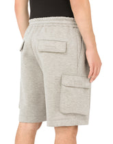 Cargo jogging shorts with DG logo - | Dolce & Gabbana
