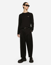 Stretch cotton cargo pants - | Dolce & Gabbana
