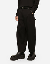 Stretch cotton cargo pants - | Dolce & Gabbana