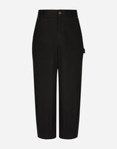 Stretch cotton cargo pants - | Dolce & Gabbana