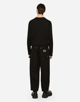 Stretch cotton cargo pants - | Dolce & Gabbana