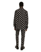 Poplin pants with DG logo print - | Dolce & Gabbana