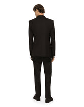 Tailored stretch wool tuxedo pants - | Dolce & Gabbana