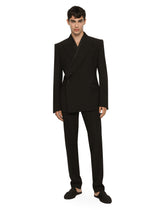 Tailored stretch wool tuxedo pants - | Dolce & Gabbana