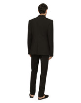Tailored stretch wool tuxedo pants - | Dolce & Gabbana