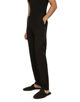 Tailored stretch wool tuxedo pants - | Dolce & Gabbana