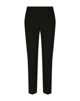 Tailored stretch wool tuxedo pants - | Dolce & Gabbana