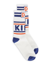 Stretch cotton socks with jacquard DG logo - | Dolce & Gabbana