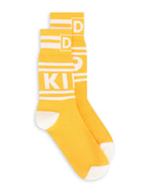 Stretch cotton socks with jacquard DG logo - | Dolce & Gabbana