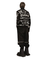 Inlaid wool round-neck sweater with embroidery - | Dolce & Gabbana